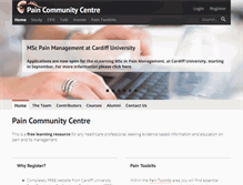 Tablet Screenshot of paincommunitycentre.org